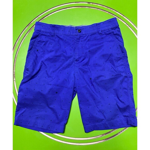 Nike Dri-Fit Men’s Shorts Blue/ Black Dot Medium 32” W - Picture 1 of 5
